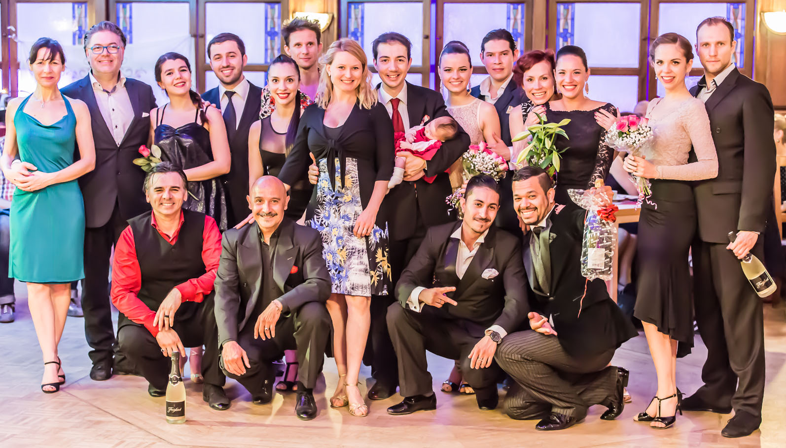 Teilnehmende Paare, Veranstalter und Juroren des Tango Contest Deutschland 2016